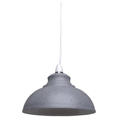 K Living Seaford Metal Easy Fit Non Electrical Ceiling Pendant/light Shade Grey