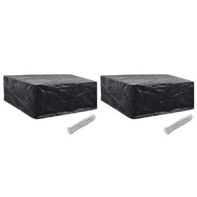 Walplus Outdoor Garden Furniture Covers 2 Pcs 10 Eyelets 260X260X90 Cm - image 1