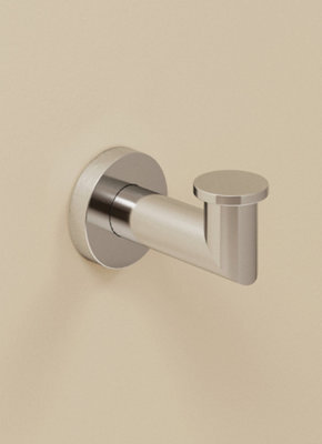 Cosmic Towel Hook, Robe Hook, Coat Hook, Chrome Gloss, Wall-Mounted, 8 Cm. Kubic Collection - image 1