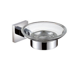 Bristan Sq Dish C Square Soap Dish Brass Chrome Plated