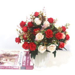 Artificial Flowers Wedding Decoration 35 20 Cm Adjustable Leaves And Stems - thumbnail 4
