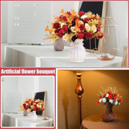 Artificial Flowers Wedding Decoration 35 20 Cm Adjustable Leaves And Stems - thumbnail 6