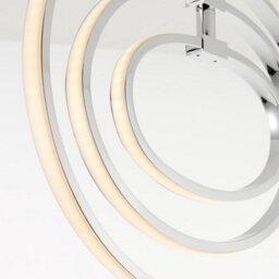 Luminosa Lighting Luminosa Avali Led Semi Flush Light Chrome Plate & White Acrylic - thumbnail 4