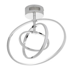 Luminosa Lighting Luminosa Avali Led Semi Flush Light Chrome Plate & White Acrylic - thumbnail 2
