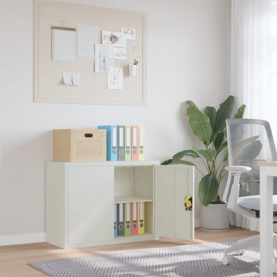 Berkfield File Cabinet Light Grey 90X40X70 Cm Steel - image 1
