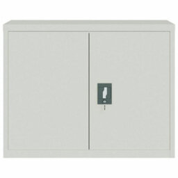 Berkfield File Cabinet Light Grey 90X40X70 Cm Steel - thumbnail 3