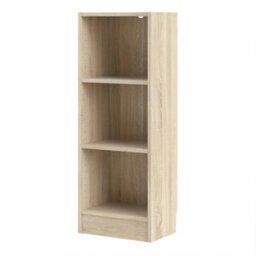 Furniture To Go Basic Low Narrow Bookcase (2 Shelves) In Oak - thumbnail 3