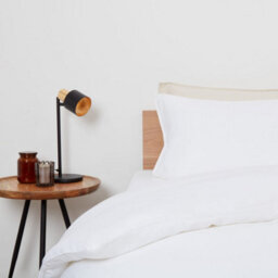 panda London Bamboo & French Linen Complete Bedding Set Coconut White - thumbnail 3
