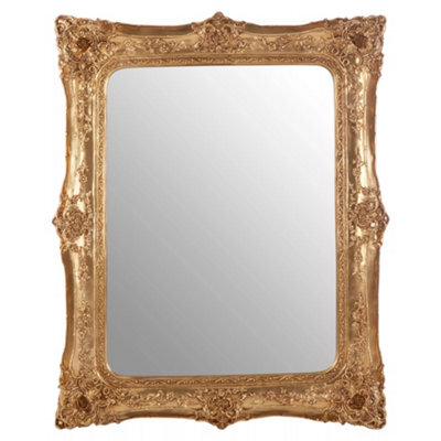 Orsina Timeless Gold Baroque Style Wall Mirror, Neoclassical Hallway Mirror For Livingroom, Elegant Modern Mirror - image 1