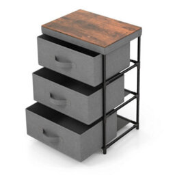 3 Chests Of Drawers 3-Tier Nightstand Organizer - thumbnail 4