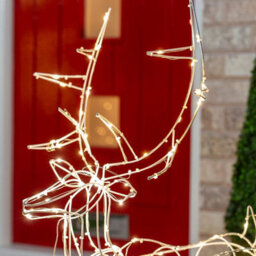 The Christmas Workshop Light-Up Prancing Reindeer / Outdoor Decoration With 110 Warm White Led Lights - thumbnail 3