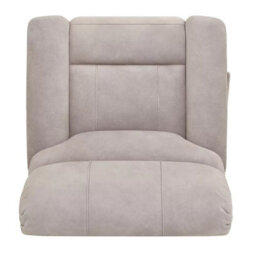 Xample True Innovations Hayden Beige Fabric Manual Recliner Chair, Rocking Motion, Padded Arms, Bustle Back, Pocket Coil Seat - thumbnail 4