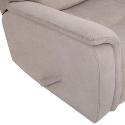 Xample True Innovations Hayden Beige Fabric Manual Recliner Chair, Rocking Motion, Padded Arms, Bustle Back, Pocket Coil Seat - thumbnail 5