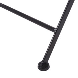 Wyld And Coco Evergarden 2-Pack Black Metal Folding Dining Chairs With Carved Backrests And Ceramic Mosaic Inlay - thumbnail 8