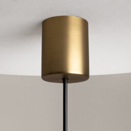 Luminosa Lighting Luminosa The Sixth Sense Modern Globe Pendant Ceiling Light Brass 3000K 500Lm White Shade - thumbnail 5