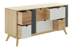 Orsina Compact Design Six Drawer Chest, Modern Design Chest Of Drawers For Livingroom, Minimalist Storage Chest - thumbnail 4