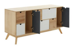 Orsina Compact Design Six Drawer Chest, Modern Design Chest Of Drawers For Livingroom, Minimalist Storage Chest - thumbnail 3