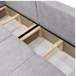 Sofa Bed With Storage Modern Velour Upholstery, Stylish And Functional By Furyn Graphite - thumbnail 5