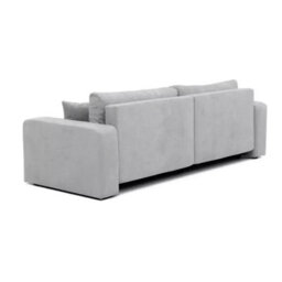 Sofa Bed With Storage Modern Velour Upholstery, Stylish And Functional By Furyn Graphite - thumbnail 8