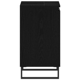 Berkfield Bathroom Sink Cabinet Black Oak 58X33X60 Cm Engineered Wood - thumbnail 7