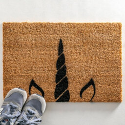 Artsy Doormats Unicorn Horn Doormat - Regular 60X40Cm - thumbnail 2