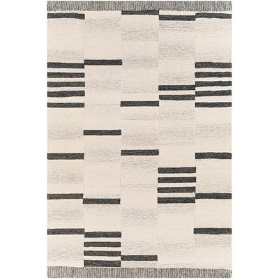 Livabliss Granada-Hand Tufted Beige Taupe Grey Wool Global Living Dining Bedroom Rug 183 X274 Cm Easy Care, Non Shedding - image 1