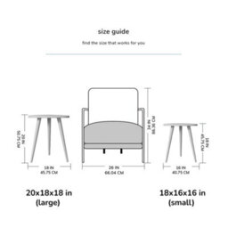 MH London Tora Triangle Solid Wood Side Table Living Room Side Table Bedside Natural Wooden End Table - thumbnail 6