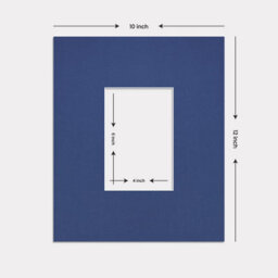 Ak Frames 12X10 Blue Picture Mounts To Fit 6X4 Aperture Size - Mount Board Only (No Frame Included) - thumbnail 3