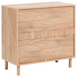 Wyld And Coco Bohonest 2-Door Sideboard 80Cm Light Brown With Paper Rope Front - thumbnail 7