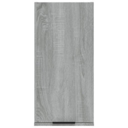 Berkfield Wall-Mounted Bathroom Cabinet Grey Sonoma 32X20X67 Cm - thumbnail 6
