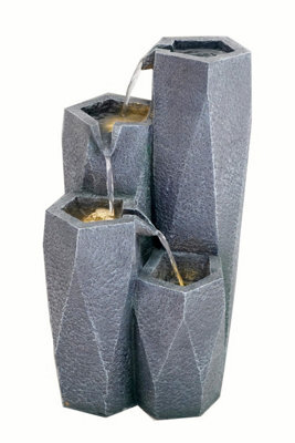 Outdoor Living UK Eco Elegance Falls Contemporary Water Feature Without Cover