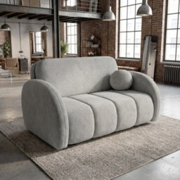 Viva Comfy Iii Sofa Bed With Storage Compartment Living Room Chipboard Metal Legs Wooden Frame 152X103X85Cm Light Grey - thumbnail 1