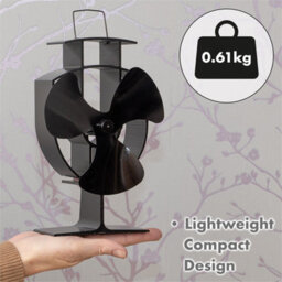 St Helens Home & Garden Prem-I-Air Heat Powered 3 Blade Stove Fan Thermometer. - thumbnail 5