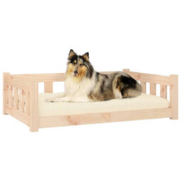 Berkfield Dog Bed 95.5X65.5X28 Cm Solid Wood Pine - thumbnail 3