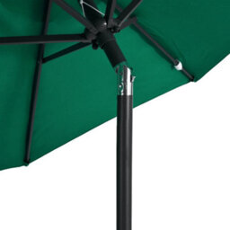 Berkfield Garden Parasol With Steel Pole Green 225X225X212 Cm - thumbnail 7
