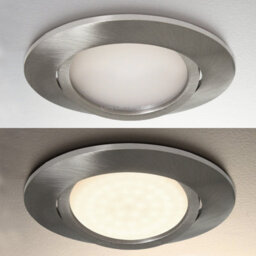 Long Life Lamps Company 4W Led Ceiling Downlight Brushed Chrome Recessed Adjustable Spot Light 3000K Warm White Dbcww - thumbnail 6