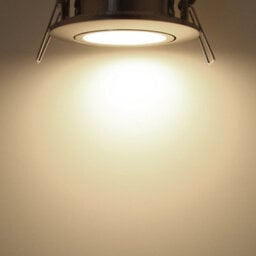 Long Life Lamps Company 4W Led Ceiling Downlight Brushed Chrome Recessed Adjustable Spot Light 3000K Warm White Dbcww - thumbnail 3