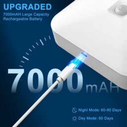 Amorly Rechargeable Motion Sensor Closet Light, 3000K Warm White, Motion Sensored Activated, Use For Hallway, Stairs, Pantry, Bathroom - thumbnail 4