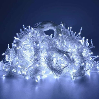 HSD 200 Led Cool White Icicle Lights (3.9M) - Battery Fairy Lights For Christmas, Weddings, And Home Decor - image 1