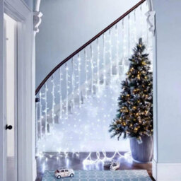 HSD 200 Led Cool White Icicle Lights (3.9M) - Battery Fairy Lights For Christmas, Weddings, And Home Decor - thumbnail 2