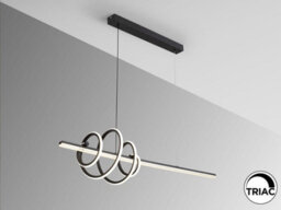 Luminosa Lighting Luminosa Tornado Bar Pendant Ceiling Light Black Led 3000K - Uk Stock - thumbnail 5