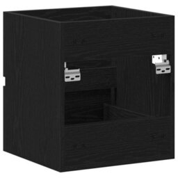 Berkfield Bathroom Sink Cabinet Black Oak 41X38.5X45 Cm Engineered Wood - thumbnail 8