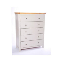 Cabinet Bits Argenta 5 Drawer Chest Of Drawers Chrome Knob - thumbnail 2
