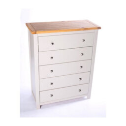 Cabinet Bits Argenta 5 Drawer Chest Of Drawers Chrome Knob - thumbnail 3