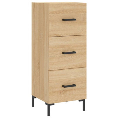 Berkfield Modern Sideboard Sonoma Oak 34.5X34X90 Cm Engineered Wood - image 1