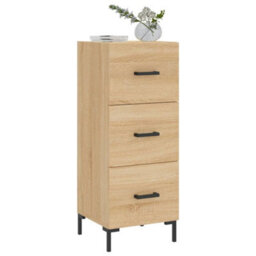 Berkfield Modern Sideboard Sonoma Oak 34.5X34X90 Cm Engineered Wood - thumbnail 3