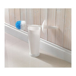 Addis Closed Toilet Brush Set, Plastic, White - 510284 - Ideal For Modern Bathrooms - thumbnail 3