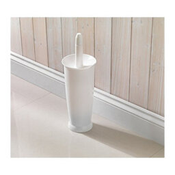 Addis Closed Toilet Brush Set, Plastic, White - 510284 - Ideal For Modern Bathrooms - thumbnail 4