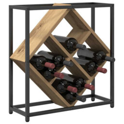 Walplus Wine Rack Artisan Oak 51 X 18 X 52.5 Cm Engineered Wood - thumbnail 3