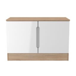 Messina Gloss Bardolino Oak Effect Tv Stand, (H)49.5Cm X (W)74Cm X (D)38.5Cm - thumbnail 2